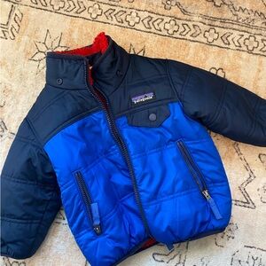 Patagonia Baby reversible puff ball jacket Sherpa lined